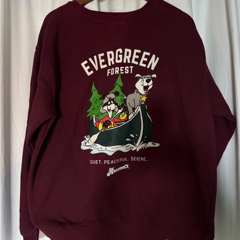 Evergreen Forest Maroon Sweater